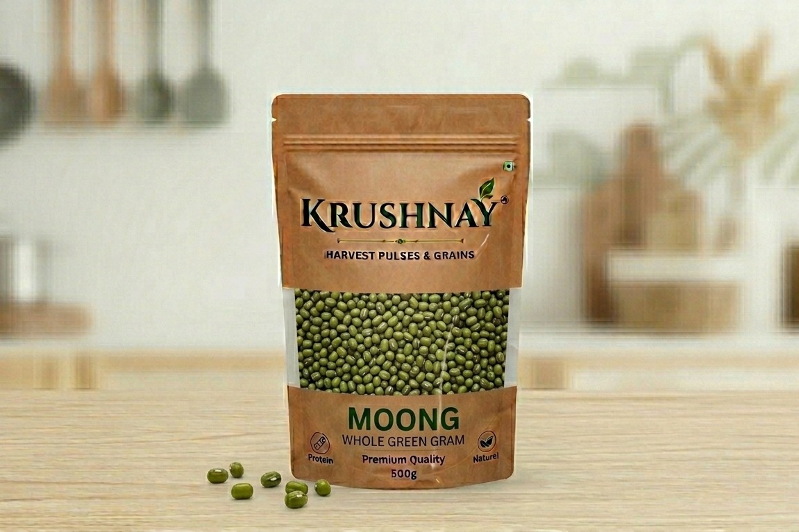 Krushnay Moong (Whole Green Gram) – 500g